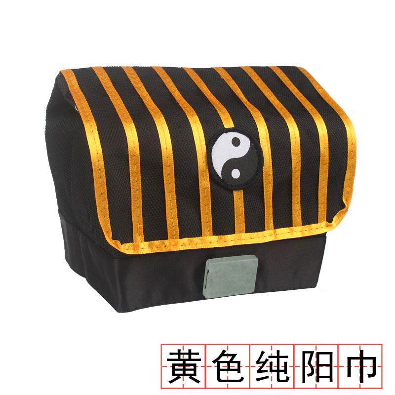 新款道士用品道帽汉服配首巾黄色黑色九梁庄子巾吕祖巾道士帽纯阳