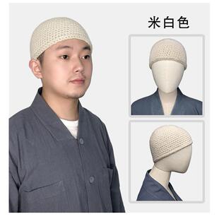 特价沁竺新款秋冬季僧人针织帽出家师父和尚瓜皮帽子春秋季比丘尼