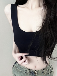 运动背心女性感无痕内衣吊带紧身夏季 瑜伽辣妹小个子上衣欧美 新款