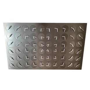 动态时钟矩阵公共空间设计创意互动装置挂画旋转墙时间针艺术墙面