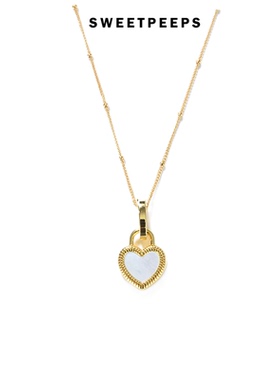 sweetpeeps纯银天然玛瑙石项链