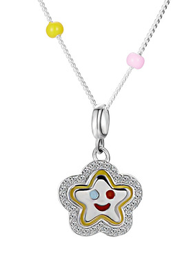 「洛杉矶设计师」Sweetpeeps笑脸五角星多巴胺项链小众设计锁骨链