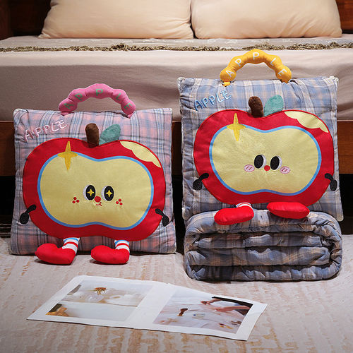 办公室午睡卡通折叠抱枕被子两用