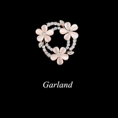 「礼节」奢华花环花卉胸针女士精致胸花别针扣针服装 配饰花朵植物