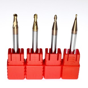 小数点铣刀 55度钨钢刀2刃球刀 涂层合金钢用球头刀R0.6 1.2 3.8