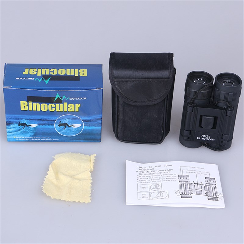 厂家8X21迷你光学天文望远镜 高清高倍儿童户外双筒望远镜