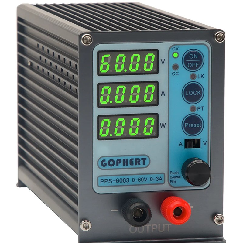 gophert可调电源PPS3205存储数字直流稳压电源小体积PPS6003