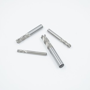 超硬白钢铝用粗皮铣刀 波刃铣刀 玉米铣刀 四刃6mm-20mm 开粗铣刀