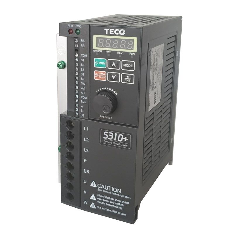 东元TECO变频器 S310+-401-H3BCDC  3Phase 380V/0.75KW