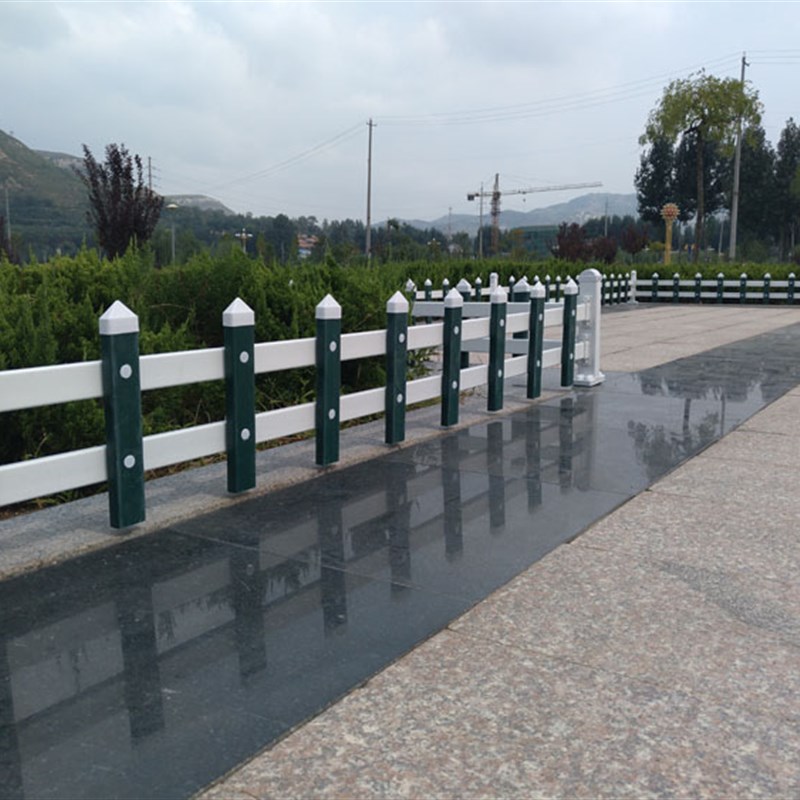 pvc护栏塑钢花园篱笆户外菜园栏杆草坪围栏栅栏室外绿化护栏