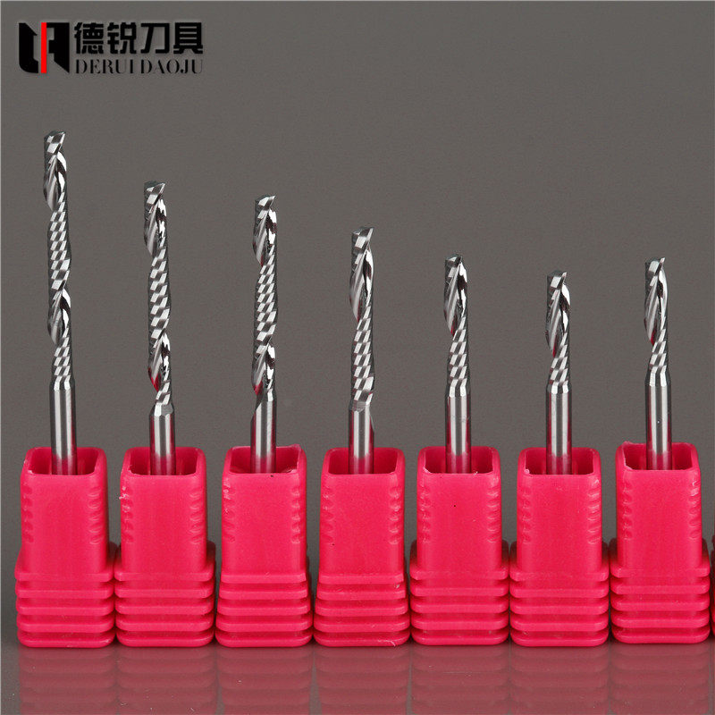 5A瑞士进口纳米料3.175单刃螺旋铣刀亚克力PVC切割雕刻机雕刻刀,个性定制/设计服务/DIY,明信片定制,淘宝优惠券,粉丝福利购,淘宝优惠卷