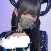 带钻口罩女高颜值2025新款 水钻面罩 遮脸蒙面网红直播面纱镶钻个性