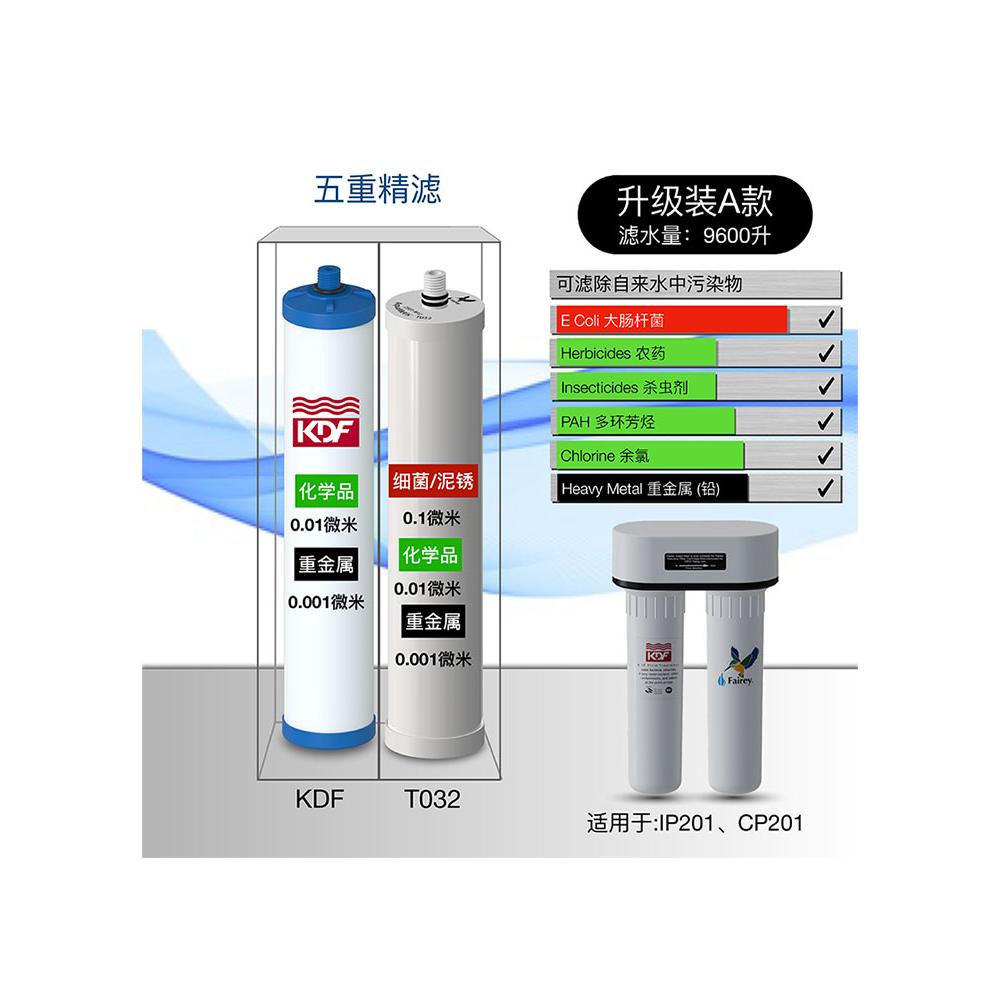 飞力fairey两桶滤芯 IP201 IS201过滤陶瓷台下净水器套装官方正品