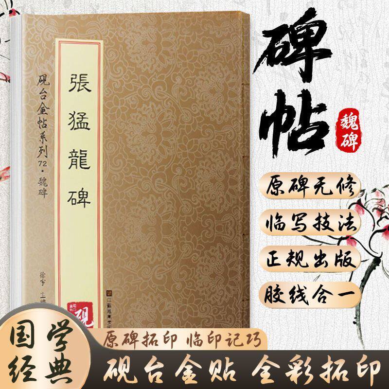 张猛龙碑 中华传统书法艺术文化 魏碑帖楷书字帖软笔书法 经典碑帖书法作品临摹鉴赏书籍