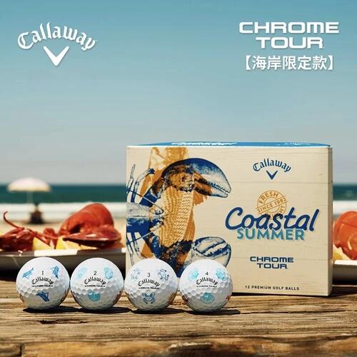 【海岸限定款】Callaway卡拉威高尔夫球26新品CHROME TOUR四层球