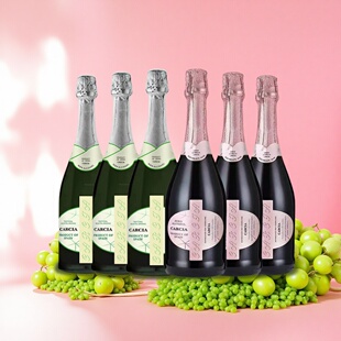 无醇起泡酒无酒精脱醇甜白桃红0度气泡酒葡萄酒果酒女西班牙进口
