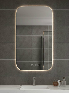 防雾led带灯触摸屏化妆镜壁挂竖定制 智能浴室镜子卫生间镜挂墙式