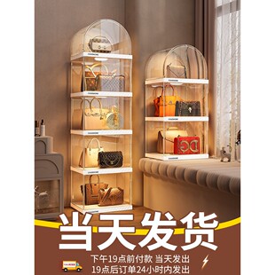 包包收纳柜神器放置架高级奢侈品透明收纳盒家用展示放包的置物架