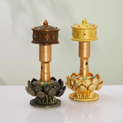 藏式电动充电手摇转金筒