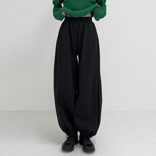 廓形显瘦运动裤 花铭阔腿香蕉裤 休闲宽松弯刀裤 韩版 女春秋2025新款