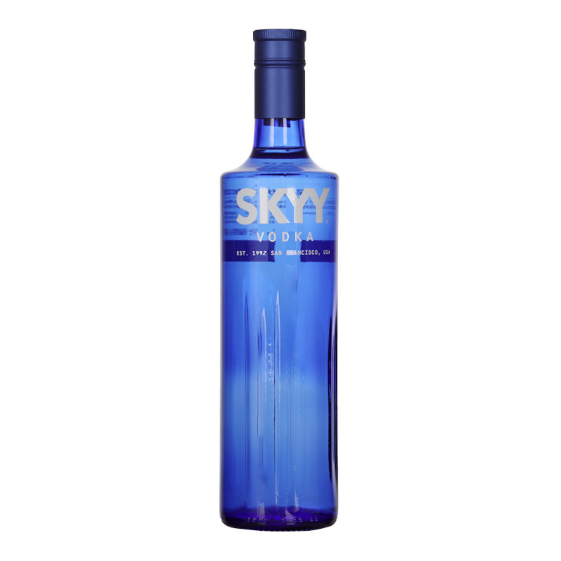 深蓝伏特加Skyy Vodka 蓝天伏特加原味洋酒烈酒鸡尾酒基酒750ml