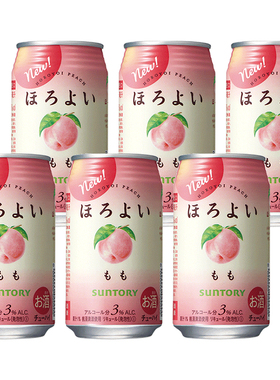 和乐怡Horoyoi预调酒鸡尾酒白桃桃子口味微醺低度甜酒350ml 6罐