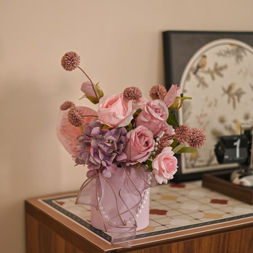 设计师小众花艺假花仿真花摆设