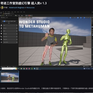 ue5动作捕捉插件wonder studio to unreal engine Metahuman v1.3