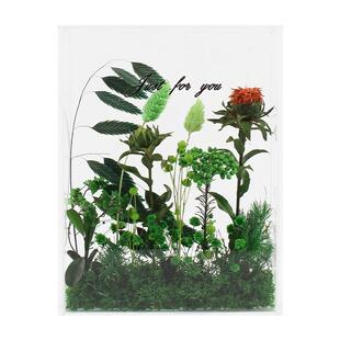 亚克力透明立体件相框花盒ins摆手工ZW10干花dy永花材料包团建生