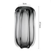 琉花瓶创意简约代轻奢样板客厅房餐桌插干现花玻璃软无品牌 装 饰