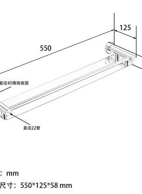 304不锈钢卫热生间置物架壁45943挂式手间厨房收纳子架A1019洗卖
