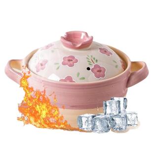 式紫罗日用兰QC·紫罗砂锅盖子浮雕手感高值手绘颜家炖锅耐高温燃