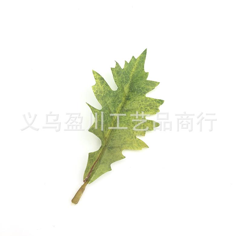 大小仿真八角尺利仿真D八角尤加叶材片盆栽寸造景婚庆布置假花叶