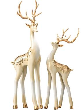 现代入门户玄关壁龛高级感摆件PRW鹿视客厅电柜旁高端术大艺号装