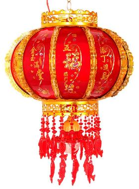 LE电AXRD七彩旋转灯笼马灯阳台吊灯春节新走年装饰福动字红灯笼