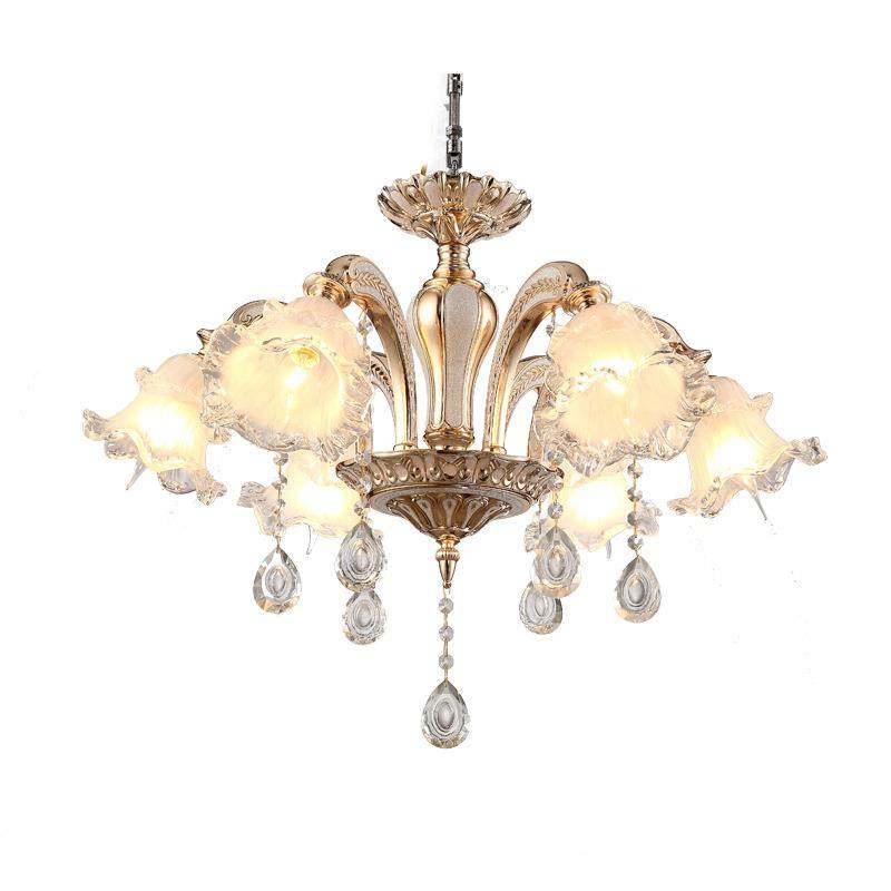 欧餐式吊灯客厅室大气奢华家用卧水晶灯锌金别墅厅现代简704约灯,家装灯饰光源,智能吊灯,淘宝优惠券,粉丝福利购,淘宝优惠卷