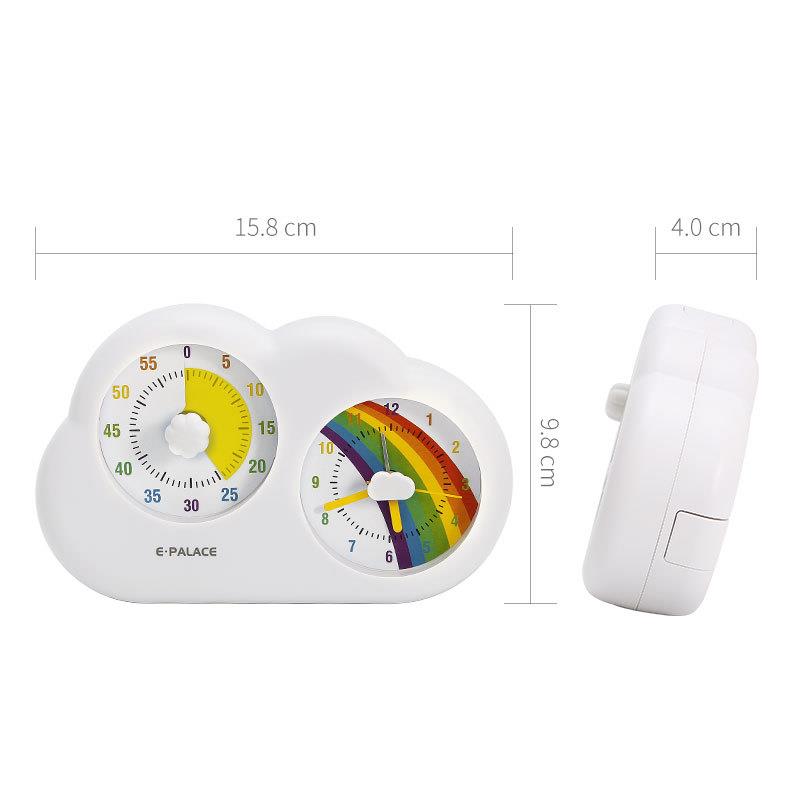 云朵学生专用计时器一体式可视时钟闹钟儿童提醒器秒针定时器
