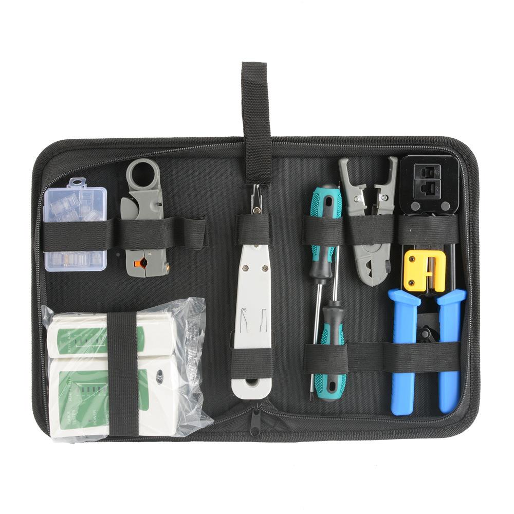 阿极通孔络工水具包穿网孔水晶头压接钳漫网络8P8C晶头压线钳/组