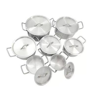 1PCS铝锅4套装不铝粘铝汤锅家用pots爆品锅6397件套锅酒店炊具