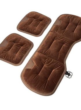 冬季短绒保暖汽28135车坐三垫加绒件套单片车座排垫座垫椅后车垫