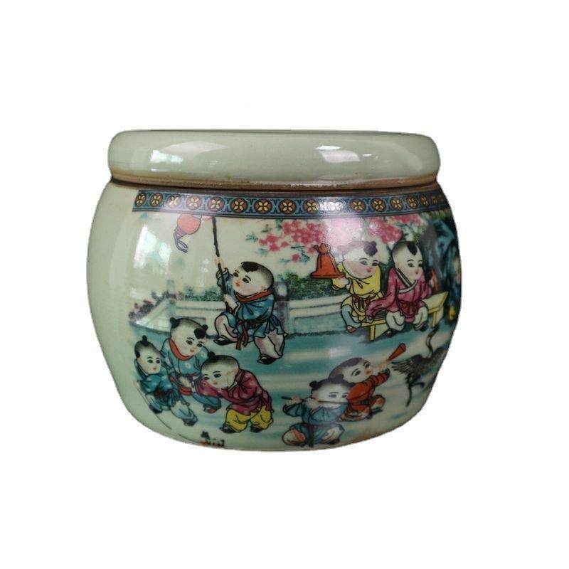 瓷蛐董MAR罐厂家古收藏仿纹古粉彩婴戏图摆件青瓷工蛐艺品手工,橡塑材料及制品,工业陶瓷,淘宝优惠券,粉丝福利购,淘宝优惠卷