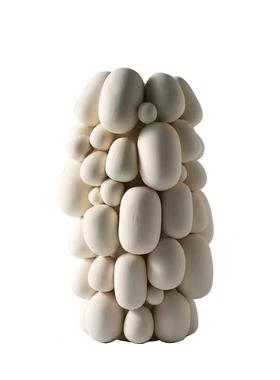 简约代现陶瓷积花瓶家居样板堆房售楼处圆球石花器艺术装饰品EIR