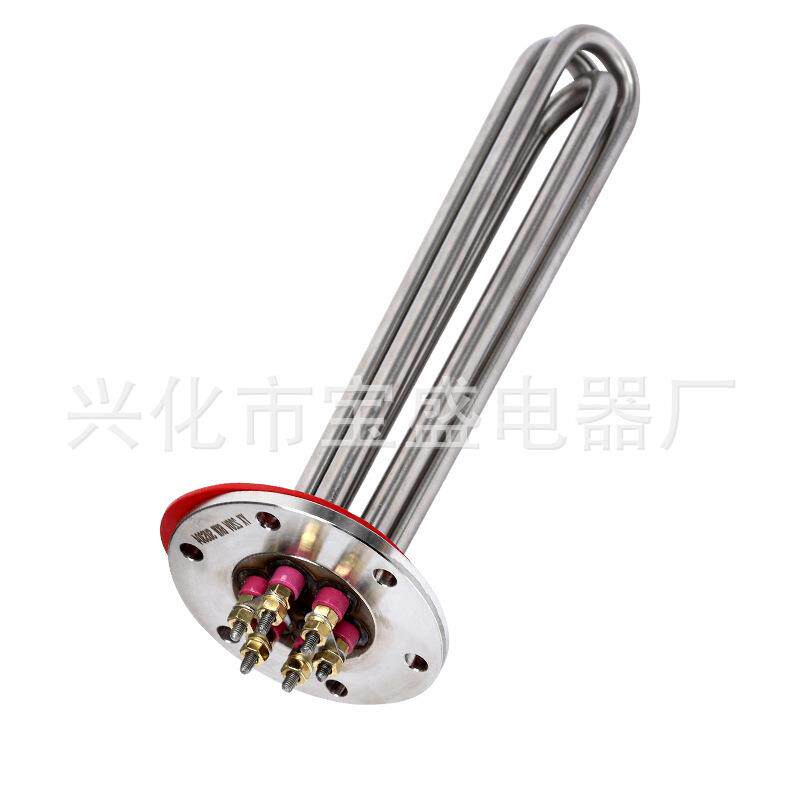 不锈钢法兰加热管法兰电加热管水箱油桶大功率加热管电热管