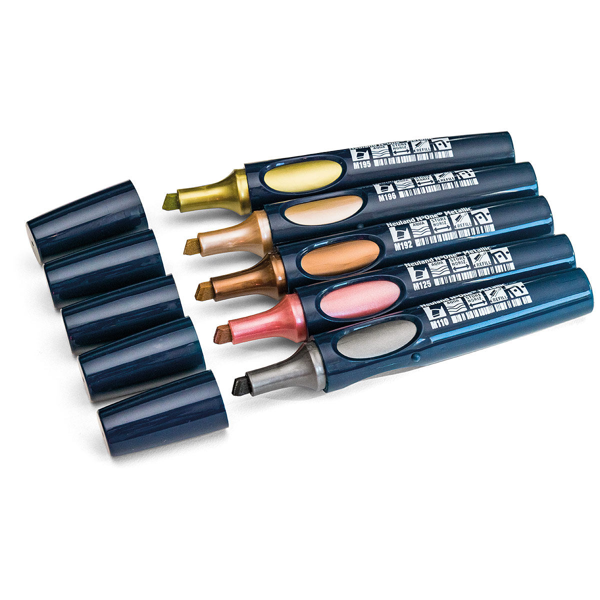 德国Neuland No.One®Metallic金属色水性马克笔可加墨方头2-6 mm