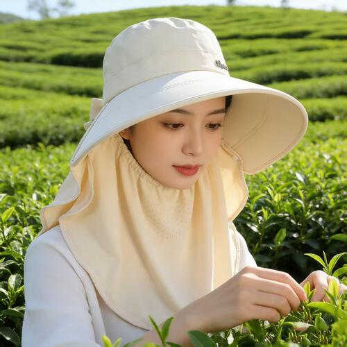 夏季防晒帽女全脸防护大