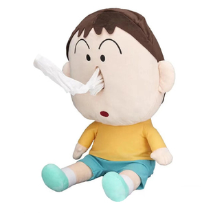 adai一只小阿呆抽纸盒玩偶善良的蜡笔小新鼻涕纸巾盒娃娃毛绒玩具