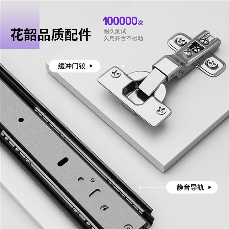 法式奶油风衣柜家用卧室玻璃门衣柜收纳衣橱一门到顶成品衣柜