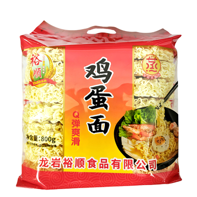 裕顺鸡蛋面大碗面早餐面宵夜客家腌面800g