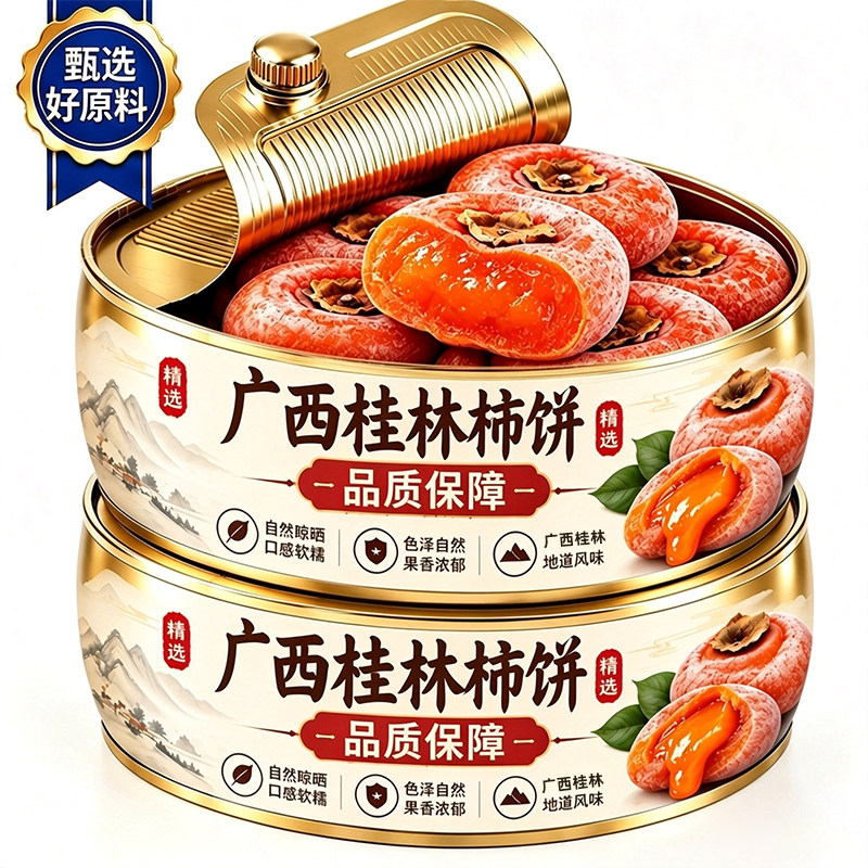 流心柿饼黄油柿子饼吊柿2026新货独立包装非陕西富平官方旗舰店