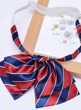 领花衬衫领结制服儿童女童学校学生银行职业工作女士学院风蝴蝶结